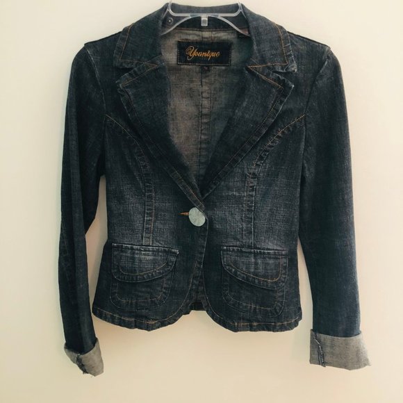 Small Younique Denim Blazer - Picture 1 of 4
